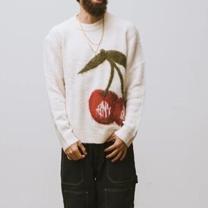 Brigade NY • Mohair Knit Cherry Sweater‎